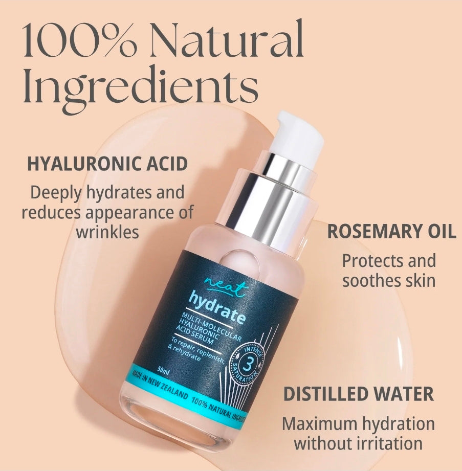 Neat Hydrate: Hyaluronic Acid Serum 50ml