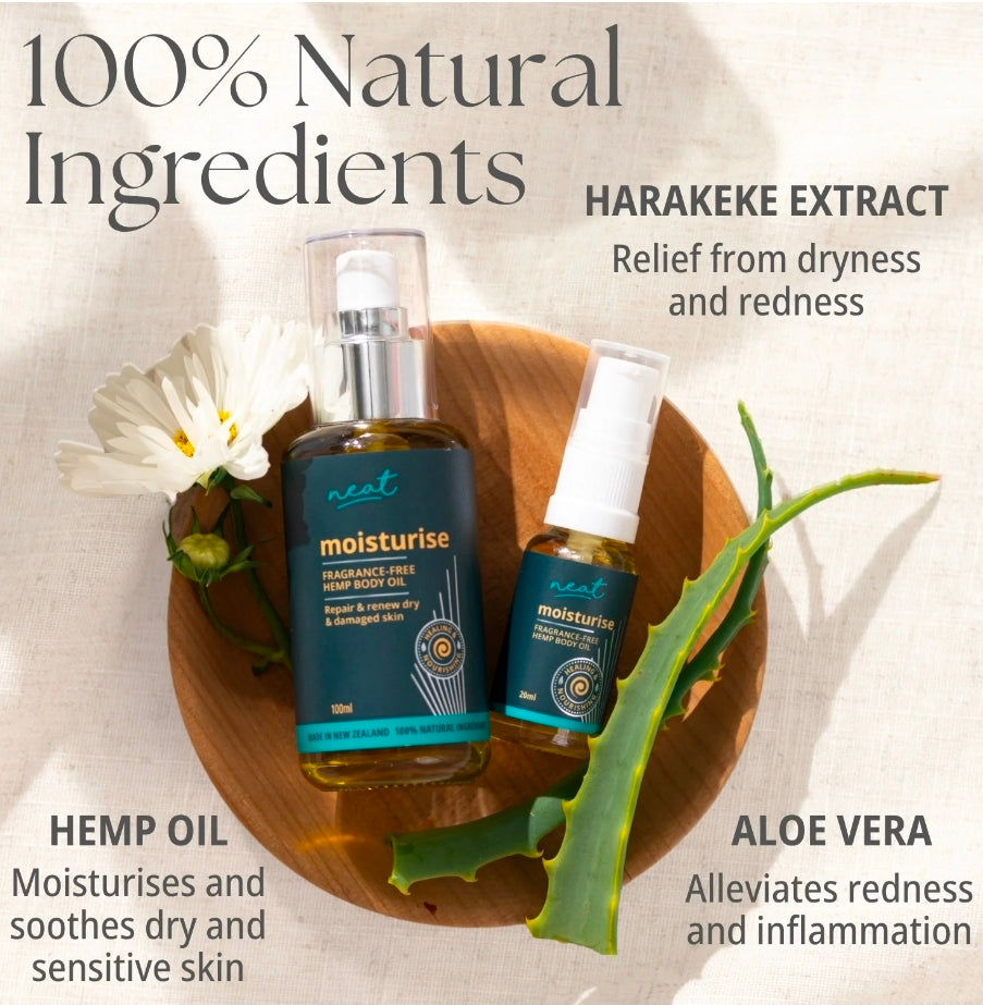 Neat Hempseed and Aloe Vera Body Oil 100ml